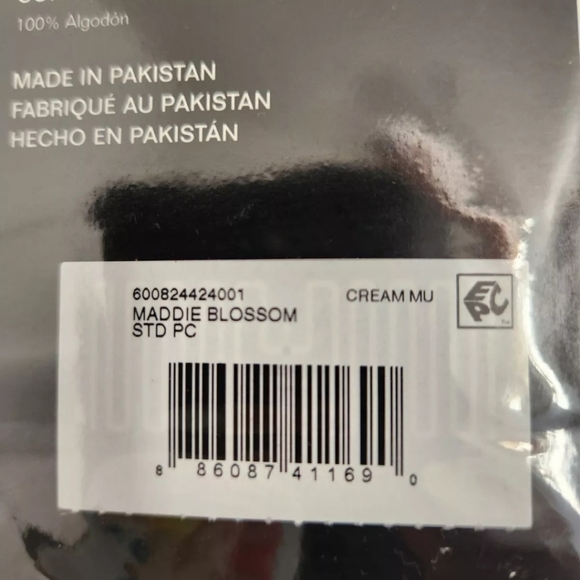 Lauren Ralph Lauren Maddie Blossom Cream Two Standard Pillowcases Cotton Floral - Picture 6 of 9